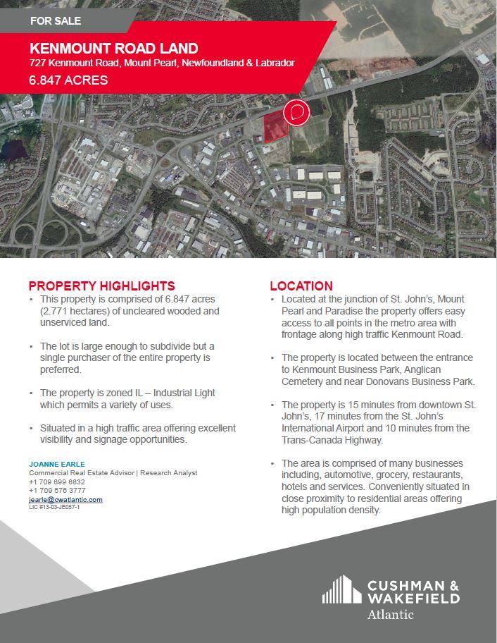 Lighthouse FM has land for sale on our Kenmount Road tower site