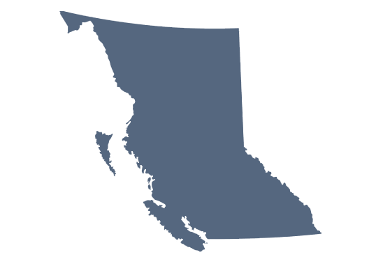 British Columbia map